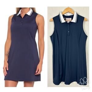 Tommy Bahama Women’s Golf Dress Size Large‎ Navy Blue Preppy Sporty Athliesure